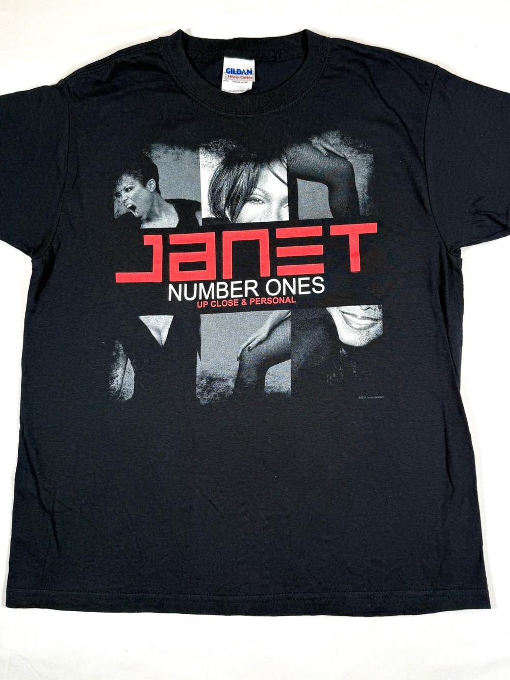 JANET JACKSON Youth Number Ones Tour T Shirt L 2011 R&B Pop Music Concert Tee